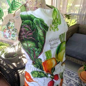 Vegetable Print Apron